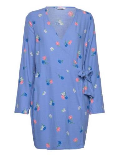 Enlime Ls V-N Dress Aop 7014 Blue Envii