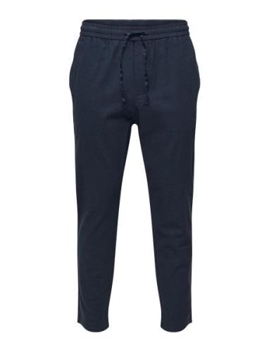 Onslinus Crop 0007 Cot Lin Pnt Noos Navy ONLY & SONS