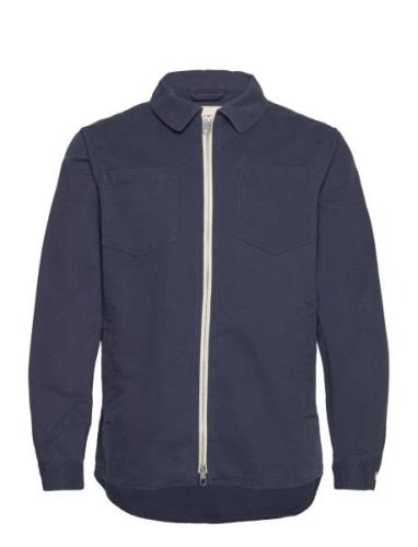 Overshirt Zip Cotton Navy Revolution