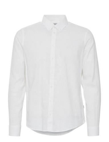 Cfanton 0053 Bd Ls Linen Mix Shirt White Casual Friday