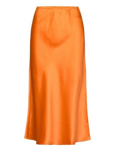 Cc Heart Skyler Sateen Skirt Orange Coster Copenhagen