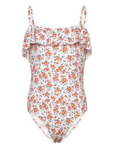 Ruffled Floral Print Swimsuit Patterned Mango