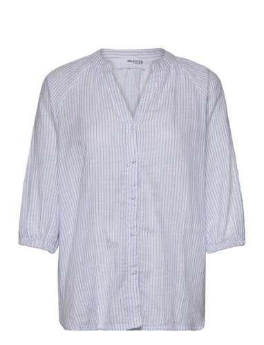 Slfalberta 3/4 Shirt W Blue Selected Femme