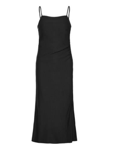 Yasatlanta Sl Midi Dress S. Black YAS