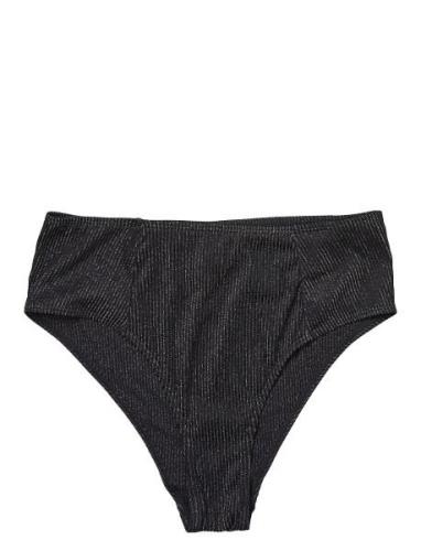 Lyx High Waist Bikini Briefs Black Becksöndergaard