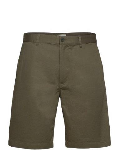 Jonathan Light Twill Shorts Green Wood Wood