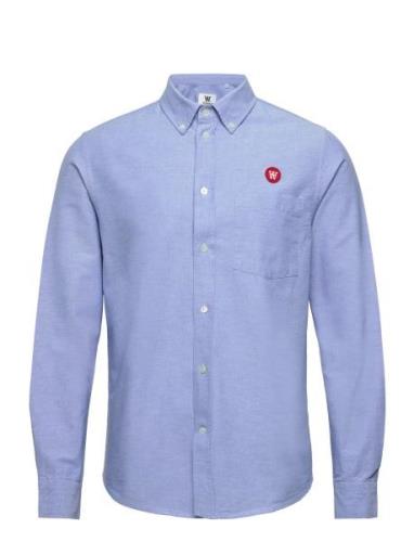 Tod Shirt Blue Double A By Wood Wood