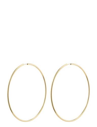 April Recycled Maxi Hoop Earrings Gold Pilgrim