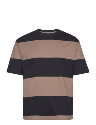 Block Stripe T-Shirt Black GANT