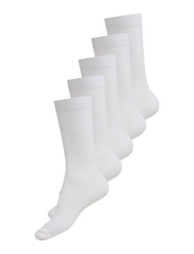 5-Pack Men Bamboo Basic Socks White URBAN QUEST