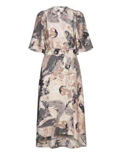 Elitaiw Wrap Dress Grey InWear