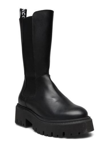 Biagarbi High Chelsea Boot Crust Black Bianco