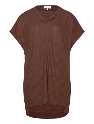 Fpjonie Tee 1 Brown Fransa Curve