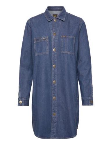 Unionall Shirt Dress Blue Lee Jeans