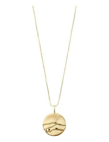 Heat Recycled Coin Necklace Gold Pilgrim