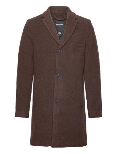 Onsjaylon Wool Coat Otw Brown ONLY & SONS