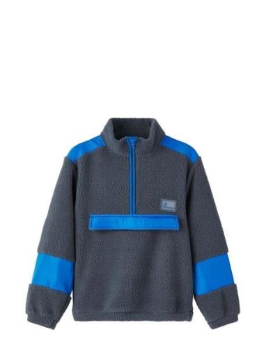 Nkmnafarve Ls Teddy Pullover Blue Name It