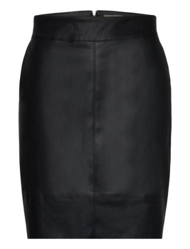 Carbase Faux Leather Skirt Otw Black ONLY Carmakoma