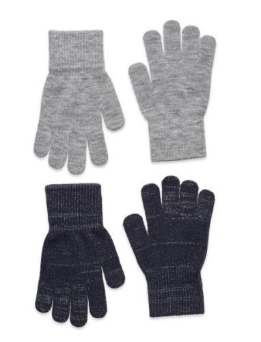 Glitter Gloves - 2-Pack Patterned Melton