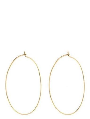The Capri Wire Hoops-Gold Gold LUV AJ