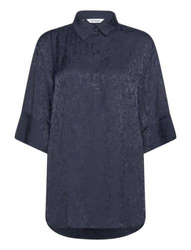 Srnaya Long Blouse Blue Soft Rebels