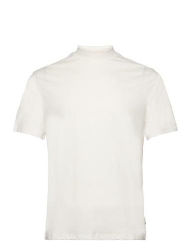 Onsotis Reg Mock Neck Tee Vd White ONLY & SONS