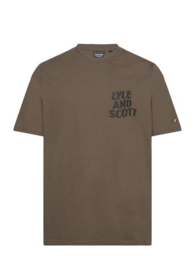 Ripple Logo T-Shirt Khaki Lyle & Scott