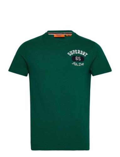 Emb Superstate Ath Logo Tee Green Superdry