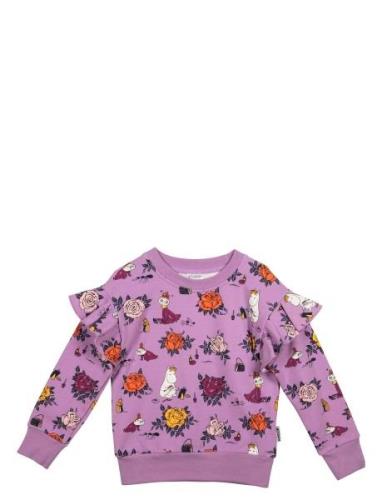 Roses Sweatshirt Purple Martinex