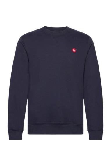 Tye Sweatshirt Gots Navy Double A By Wood Wood