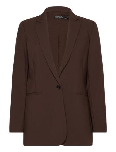 Slcorinne Ozark Blazer Ls Brown Soaked In Luxury