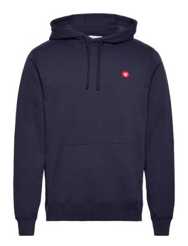 Wwash Hoodie Navy Double A By Wood Wood