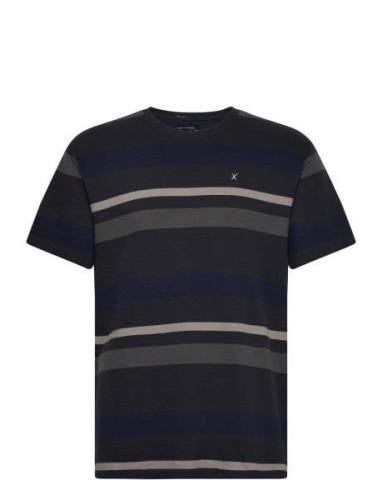 Calton Striped Tee Navy Clean Cut Copenhagen