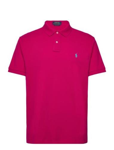 The Iconic Mesh Polo Shirt Pink Polo Ralph Lauren