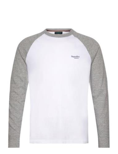 Essential Baseball Ls Top White Superdry