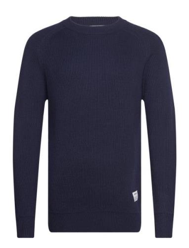 Knitted Pullover Navy Resteröds