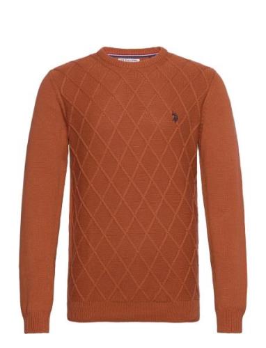 Uspa Cableknit Ck Clive Men Brown U.S. Polo Assn.