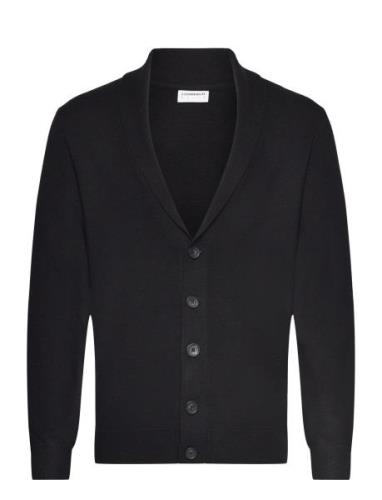 Ecovero Shawl Collar Cardigan Black Lindbergh