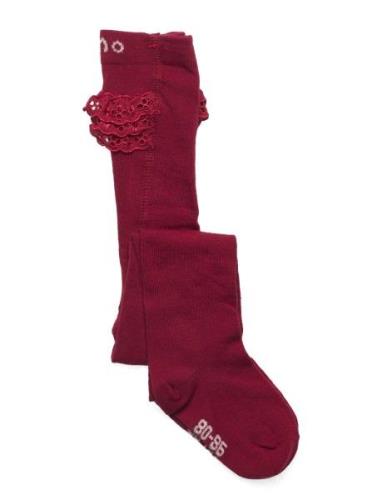 Stocking W. Lace Red Minymo
