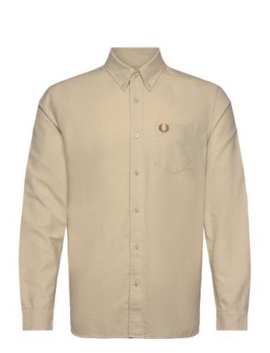Oxford Shirt Beige Fred Perry