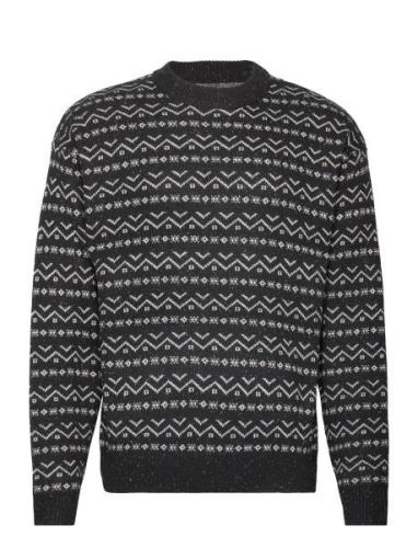 Jorcosy Knit Crew Neck Black Jack & J S