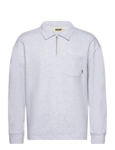 Wbdom Half-Zip Sweat Grey Woodbird