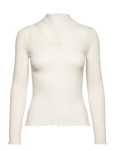 Wool T-Shirt Cream Rosemunde