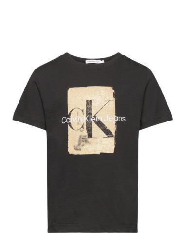 Second Skin Print Ss T-Shirt Black Calvin Klein