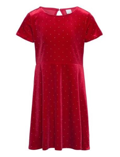 Dress Velvet With Studs Young Red Lindex
