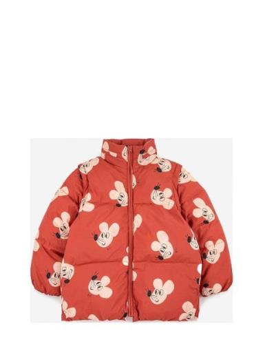 Mouse All Over Padded Anorak Red Bobo Choses