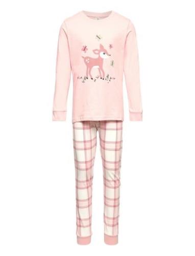 Pajama Placment Check Pink Lindex