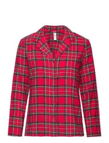 Nightshirt Flannel Check Red Lindex