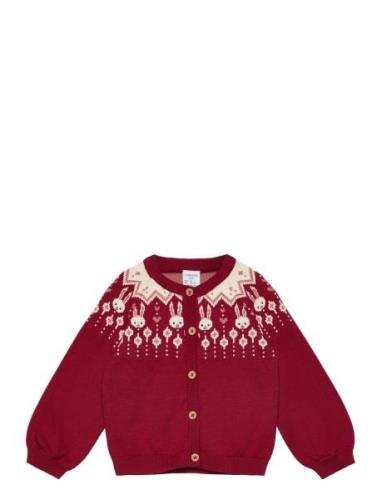 Cardigan Fairisle Red Lindex