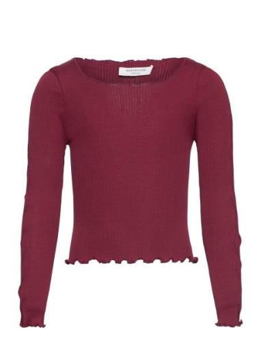 Silk T-Shirt Burgundy Rosemunde Kids